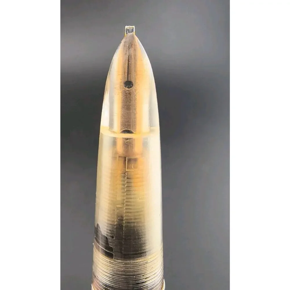 Vintage Parker 51 Clear Demonstrator Fountain Pen 14K Gold Nib - Serviced